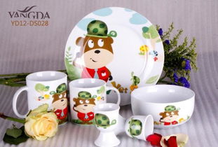 歐洲食品級安全認證 高溫白瓷貼花兒童餐具與茶具選購指南